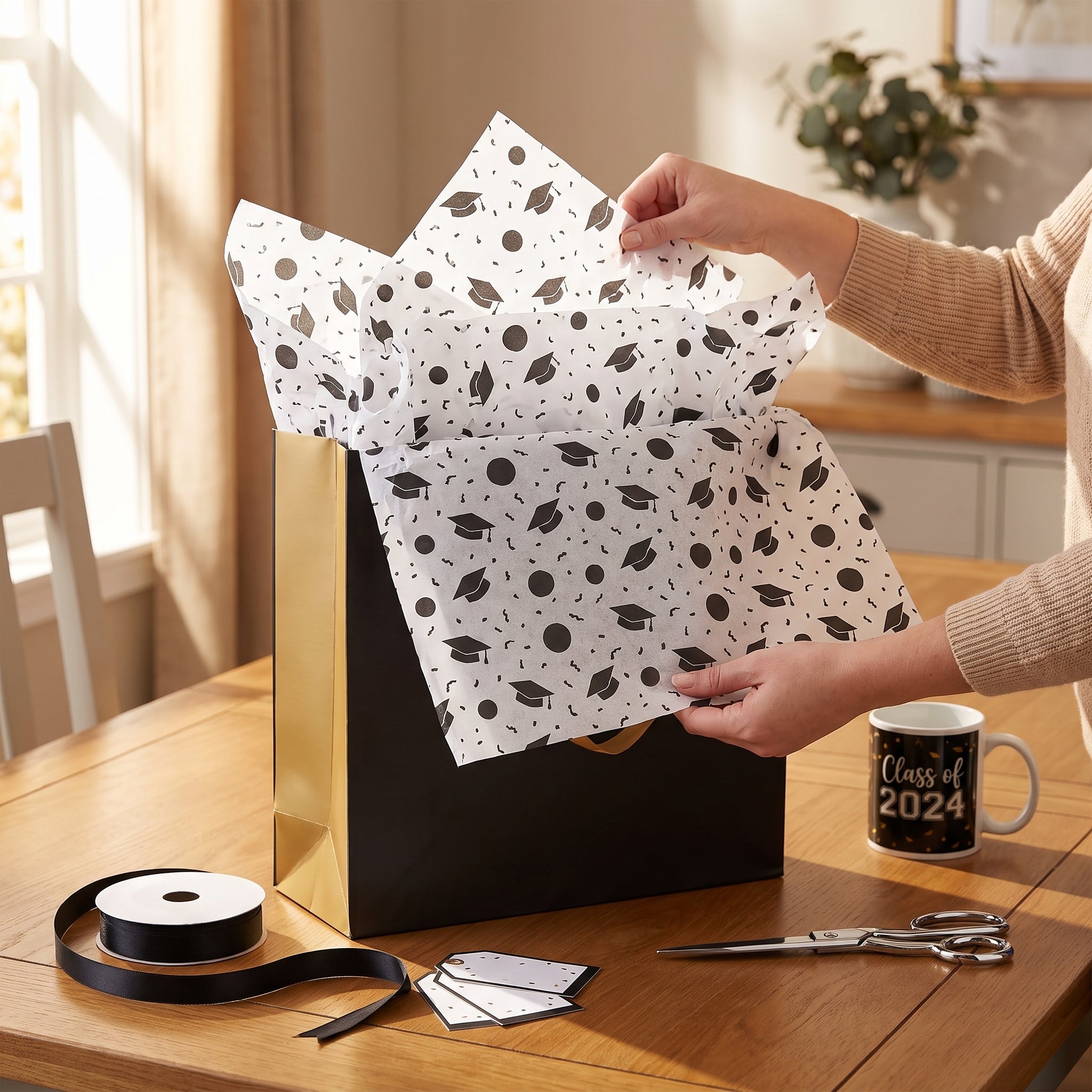 Graduation Celebration Printed Tissue Paper - 8 Pack