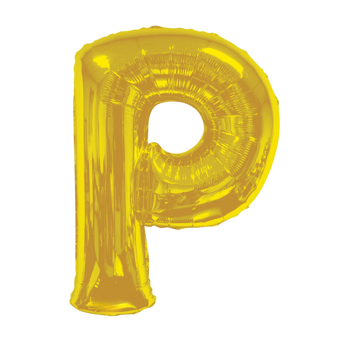 34" Gold Letter - P Balloon