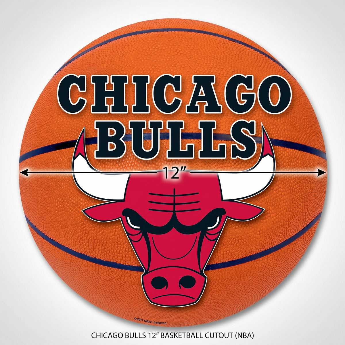 Chicago Bulls 12" Basketball Cutout
