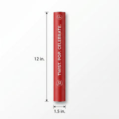 Red Powder Confetti Popper - 12 Inch
