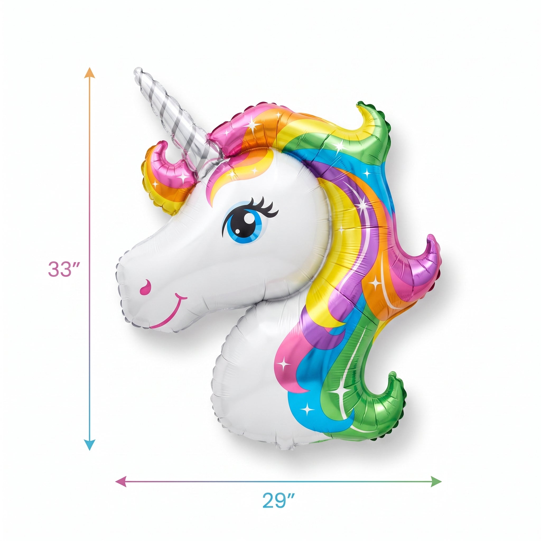 Enchanting Rainbow Unicorn Foil Super Shape Balloon