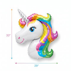 Enchanting Rainbow Unicorn Foil Super Shape Balloon