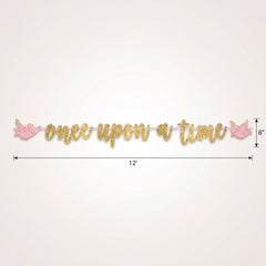Disney Princess "Once Upon A Time" Glitter Letter Banner