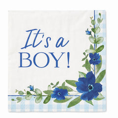 "It's a Boy!" Baby Shower Luncheon Napkins - 6.5 In. x 6.5 In.