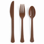 Brava! Brown Plastic Cutlery Set - 24 Count