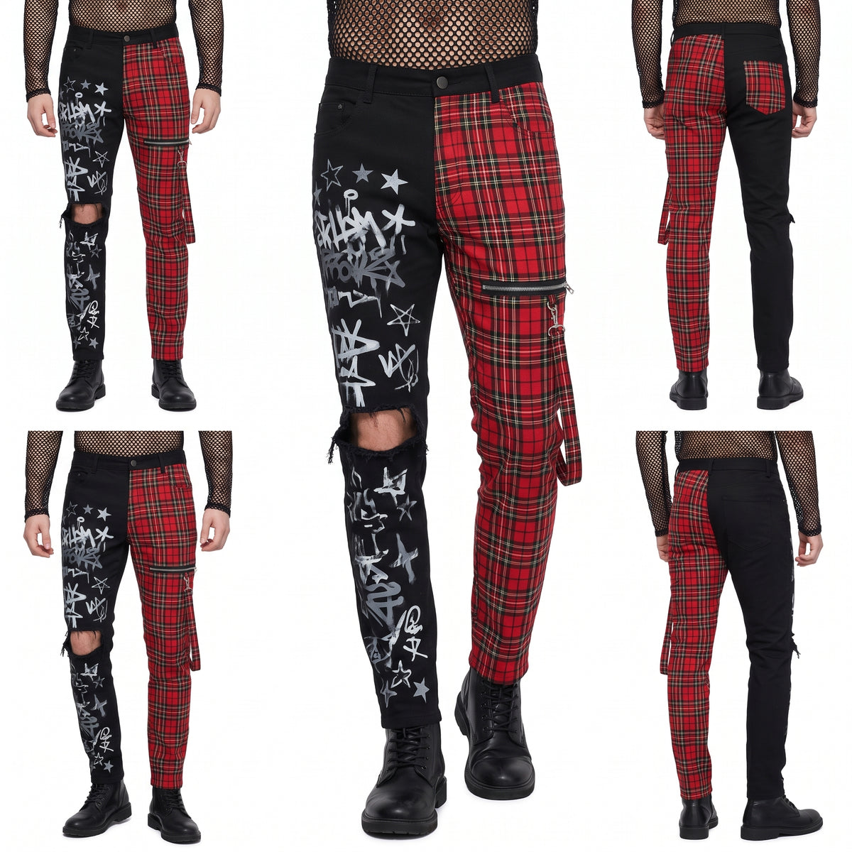 Men's Punk Pants Costume Accessory - Adult S/M