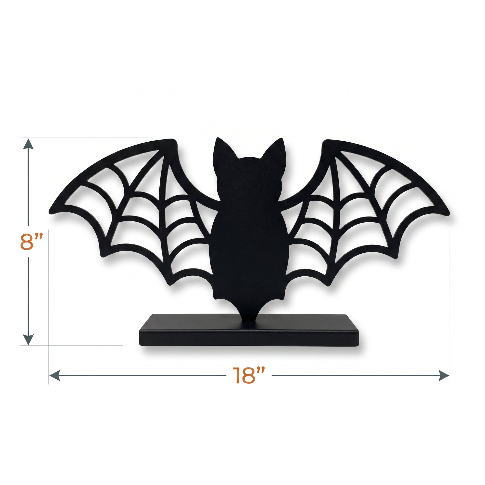 Bewitching Bat Metal Tabletop Sign