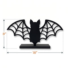 Bewitching Bat Metal Tabletop Sign