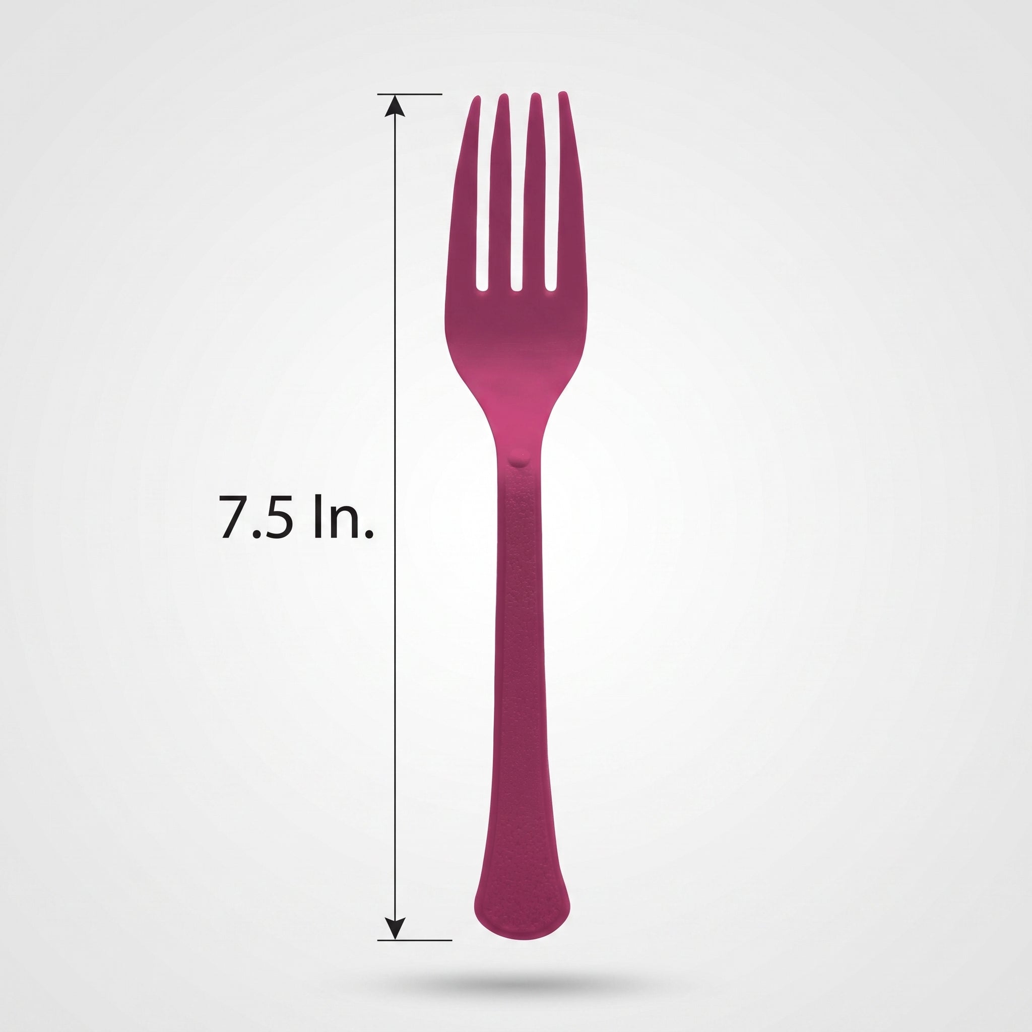 Heavyweight Berry Plastic Fork - 7.5 in.