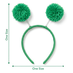 Festive Green Pom Pom Headbopper Headband