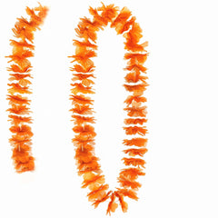 Vibrant Orange Hawaiian Lei - 40"