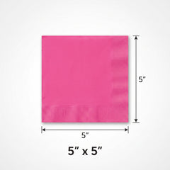 Go Brightly Pink Luncheon Napkins - 6.5 In. X 6.5 In. | 32 Count