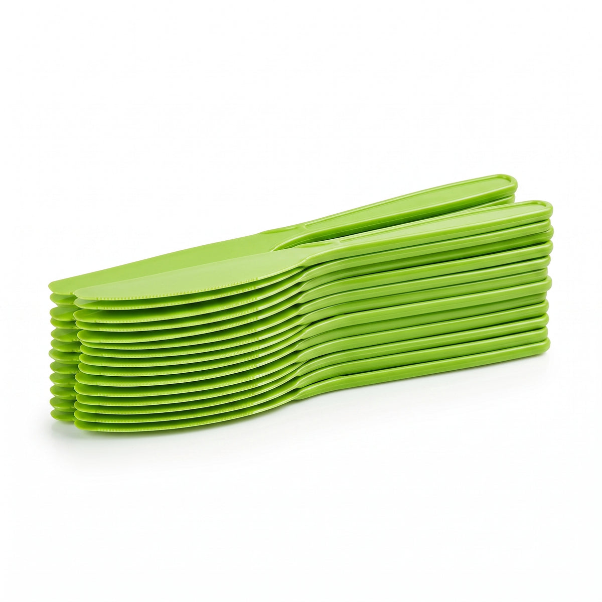 Lime Green Plastic Knives - 7.5 In. | 20 Count
