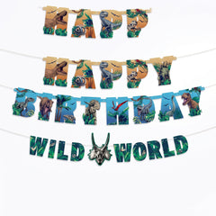 Jurassic World "Happy Birthday" Dinosaur Theme Letter Banner Kit
