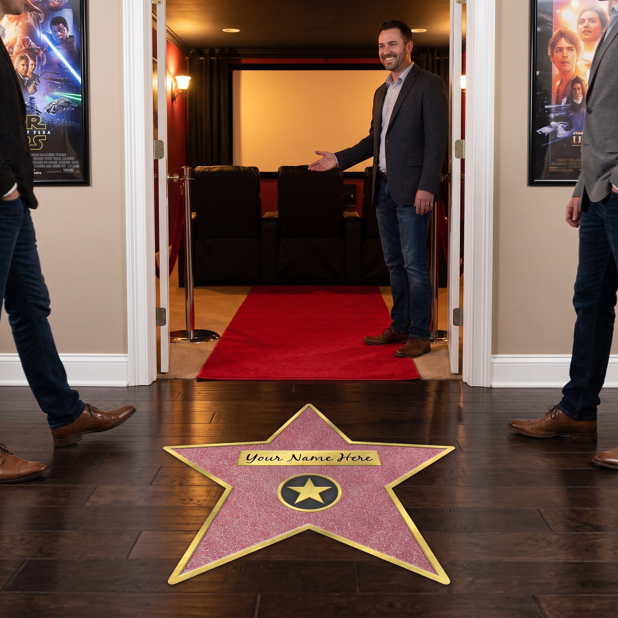 Hollywood Walk of Fame Star Decal Decoration