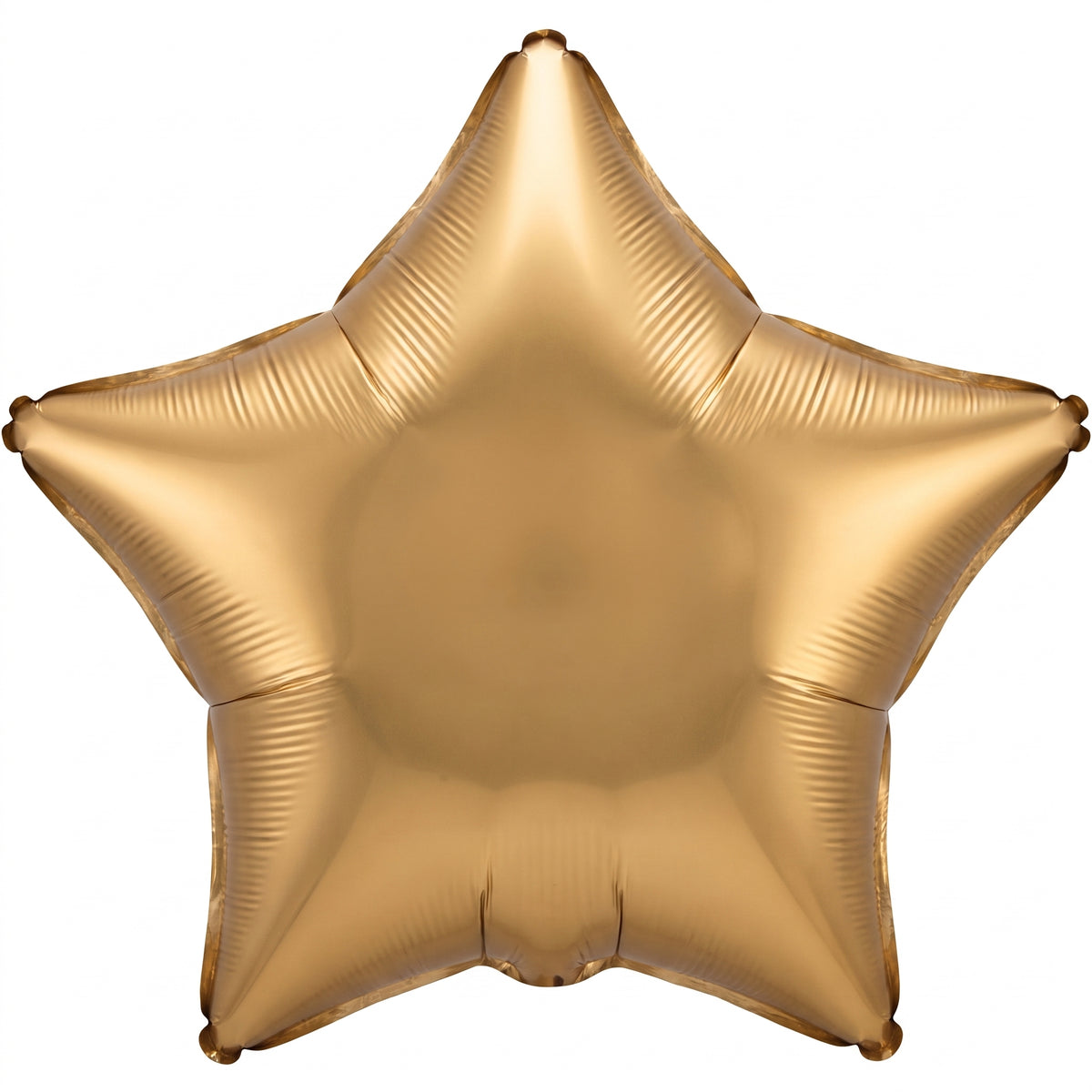 Gold Satin Star Foil Balloon - 18 Inch