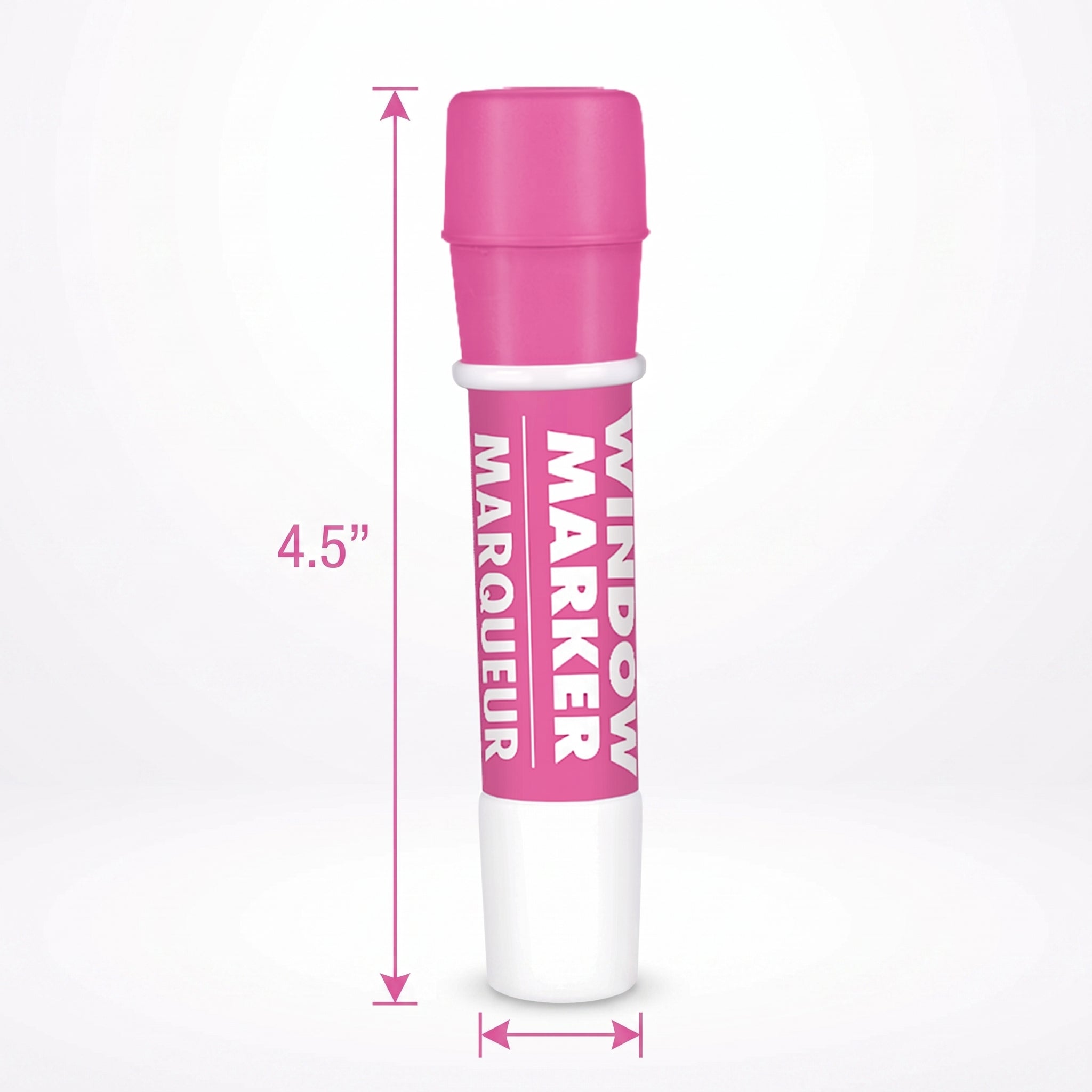 Bright Pink Washable Window Marker - Non-Toxic Team Spirit Decor