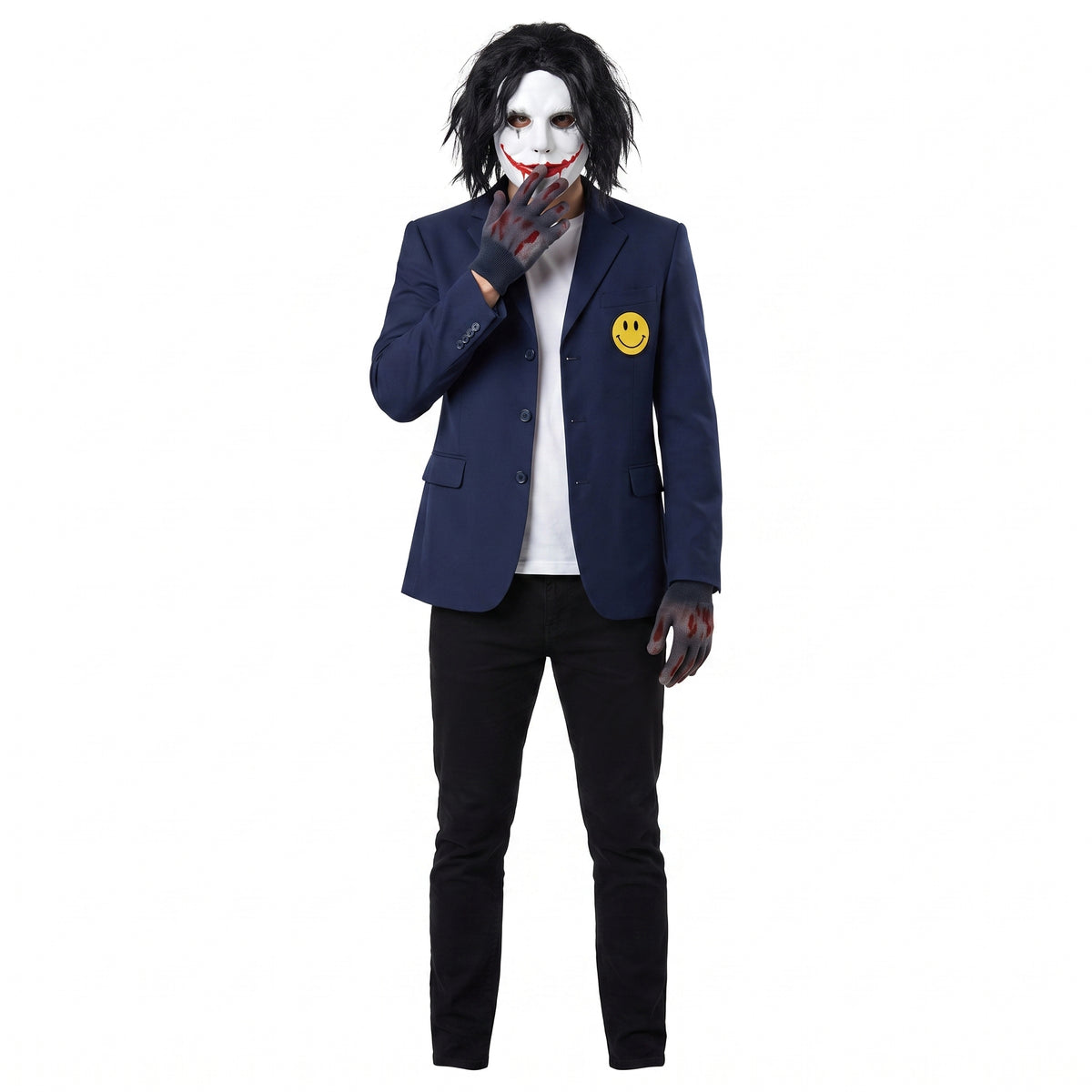 Men's Creepy Painter Costume with Jacket, Gloves, and Mask - Halloween Special - Adult One Size