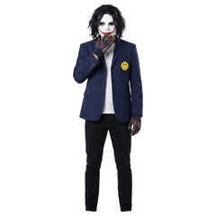 Men's Creepy Painter Costume with Jacket, Gloves, and Mask - Halloween Special - Adult One Size