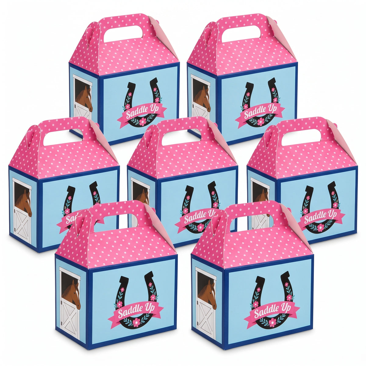Saddle Up Treat Boxes - Western-Themed Mini Party Favors (8-Pack)