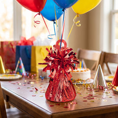 Sparkling Red Balloon Weight for Parties