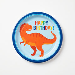 Dino-Mite Birthday Paper Plates - 6.75" (8 Count)