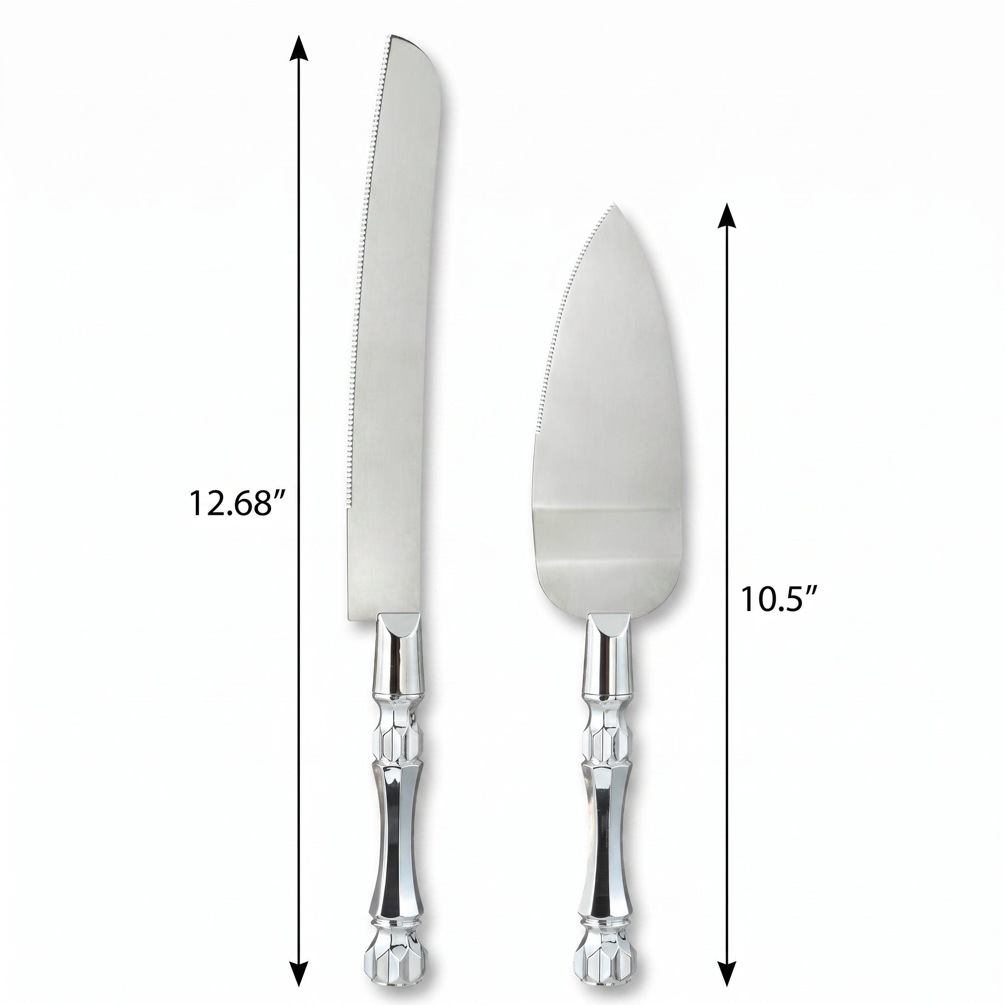 Elegant Electroplated Wedding Cake Server Set