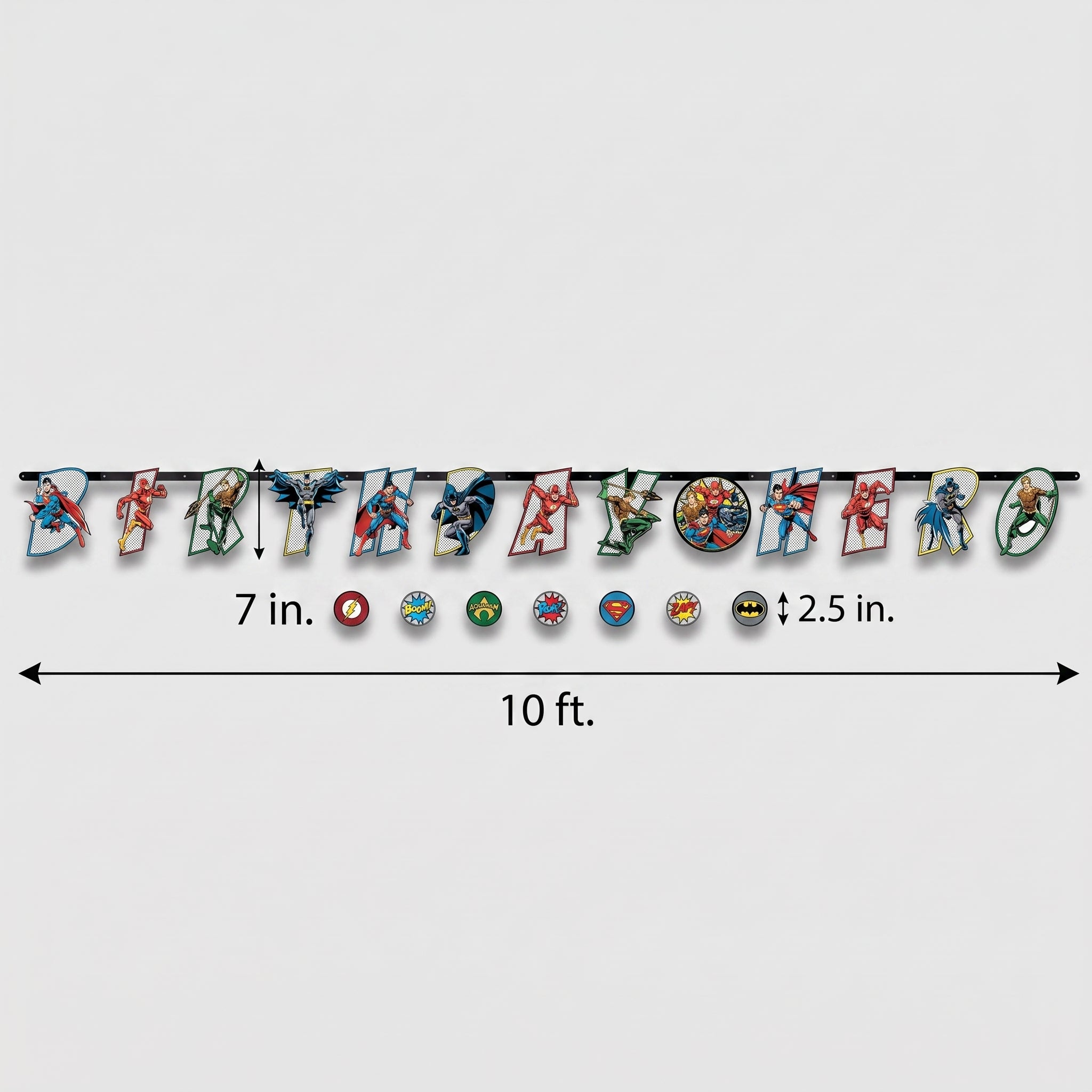 Justice League "Birthday Hero" Banner Kit