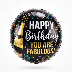 Fabulous Happy Birthday Metallic Balloon