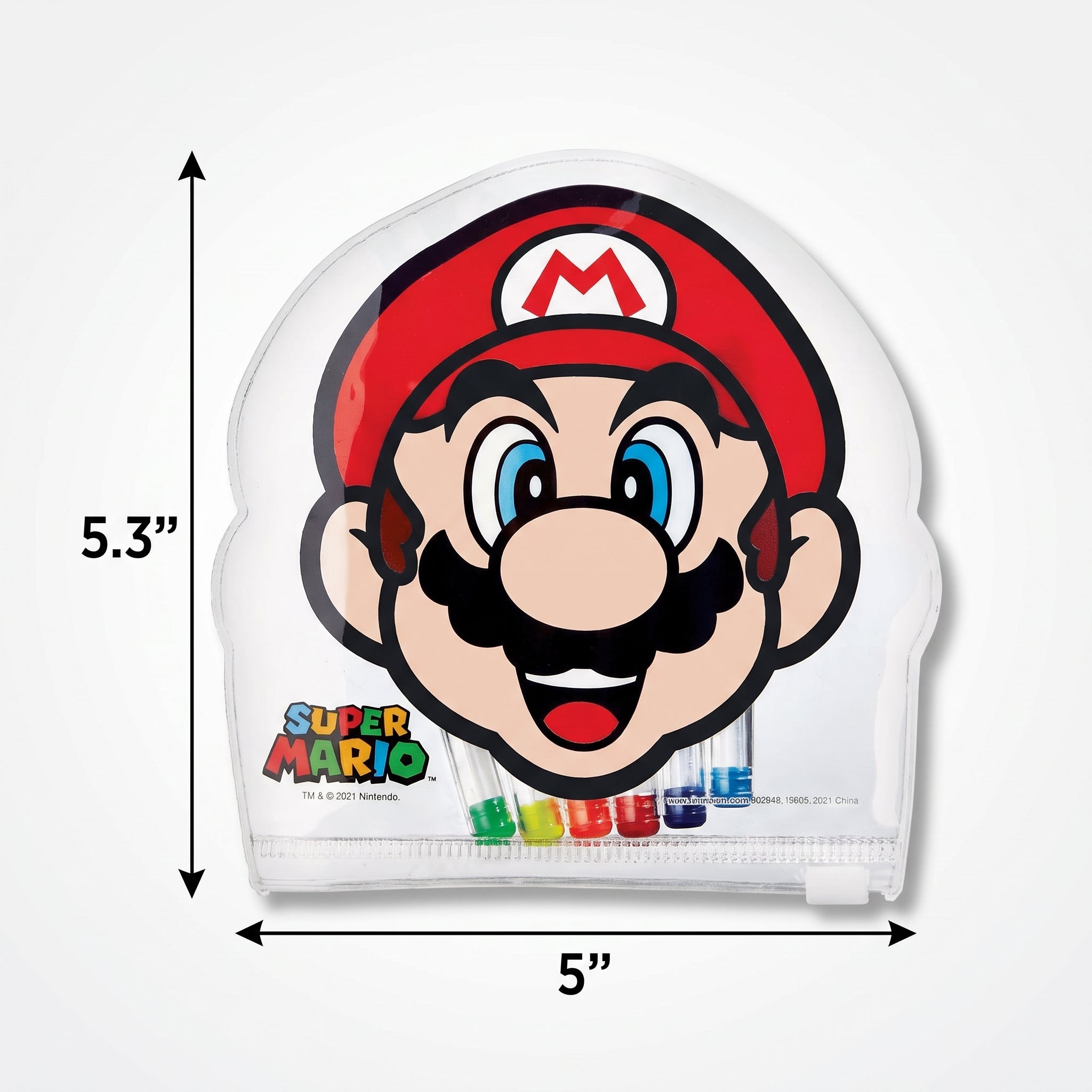 Super Mario Gel Pens Set in Character Pouch