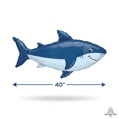 Ocean Shark Super Shape Foil Balloon