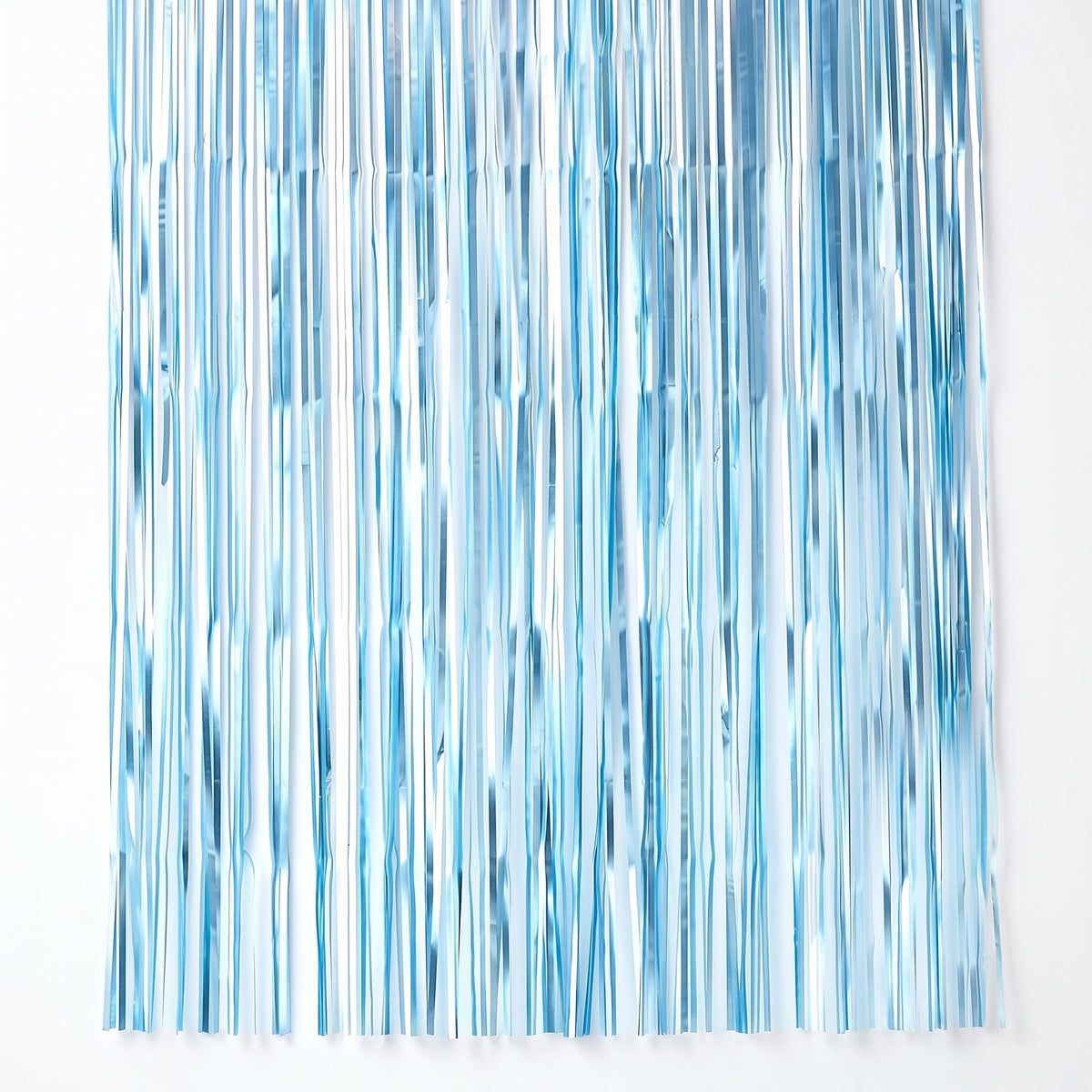 Glittering Blue Tinsel Door Curtain Backdrop
