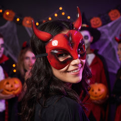 Horned Devil Halloween Fashion Mask