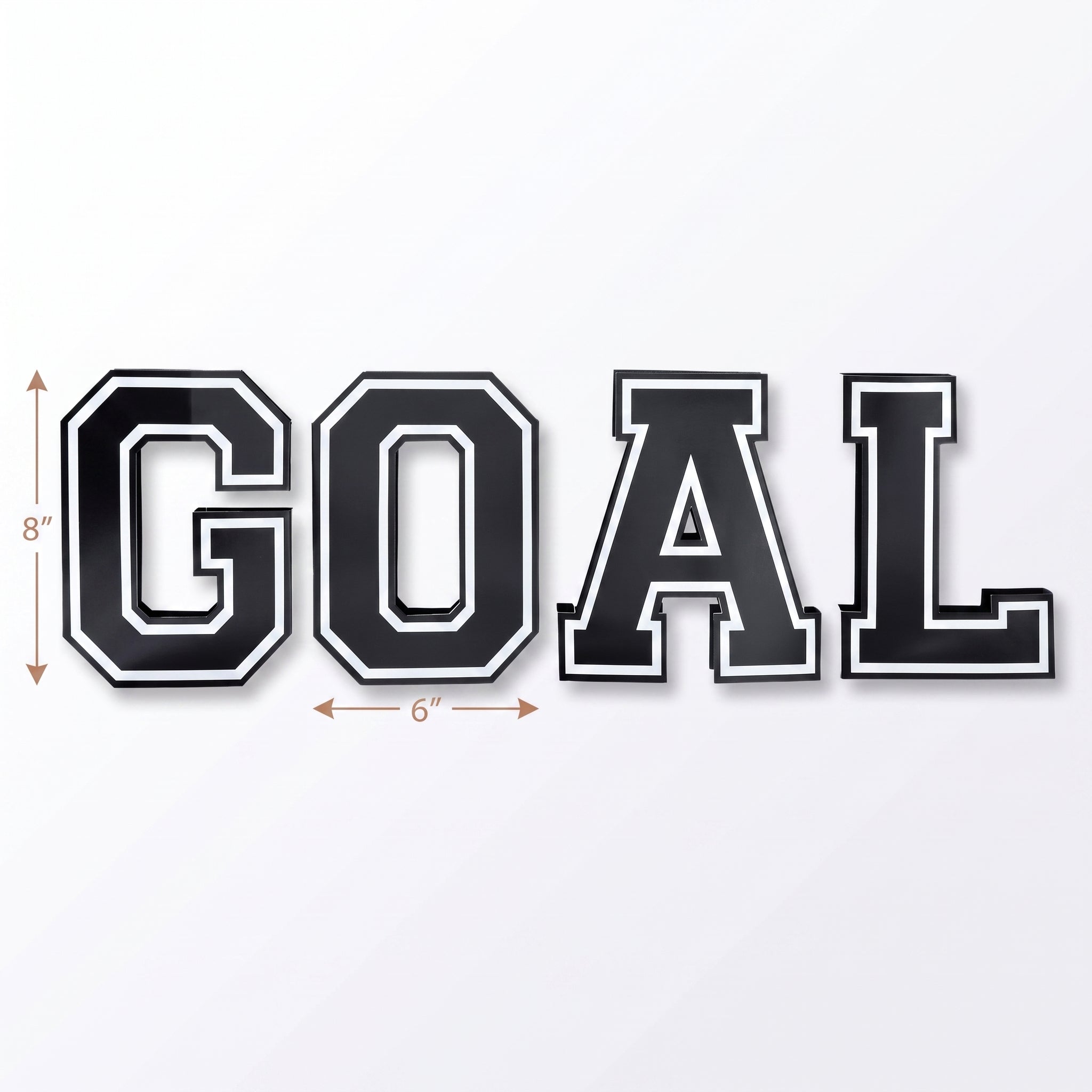 Soccer "GOAL" Centerpiece Board - 4 Pack