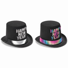Illuminating "Happy New Year" Top Hat - Perfect for New Year's Eve Celebrations