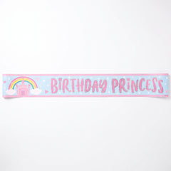 Enchanting Princess Castle Birthday Banner