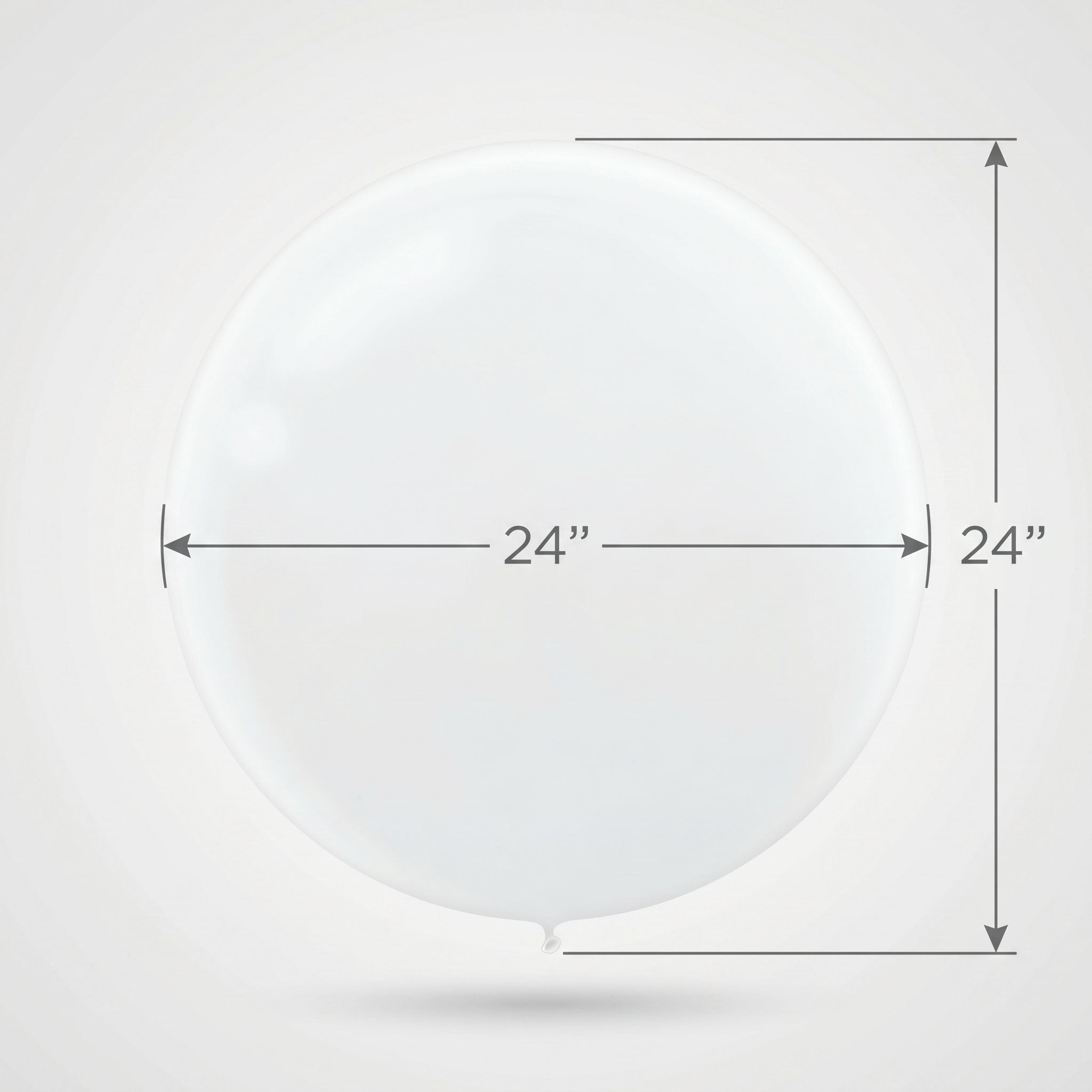 Classic White 24" Latex Balloons, 4-Pack