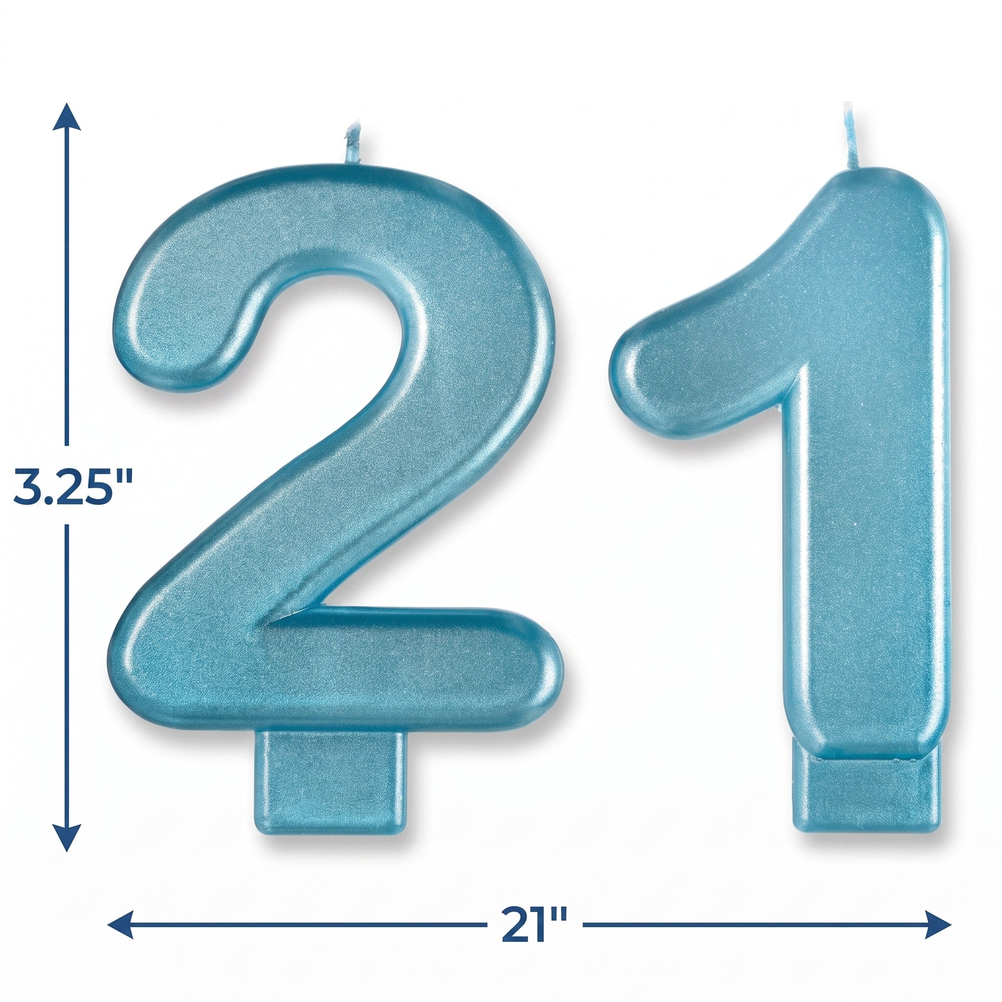 Finally 21 Molded Birthday Candle Set