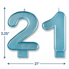 Finally 21 Molded Birthday Candle Set