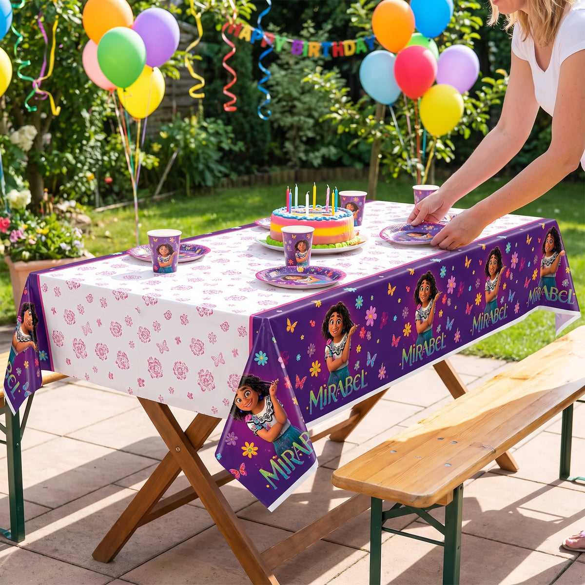 Disney Encanto Mirabel Plastic Table Cover for Kids' Birthday Parties