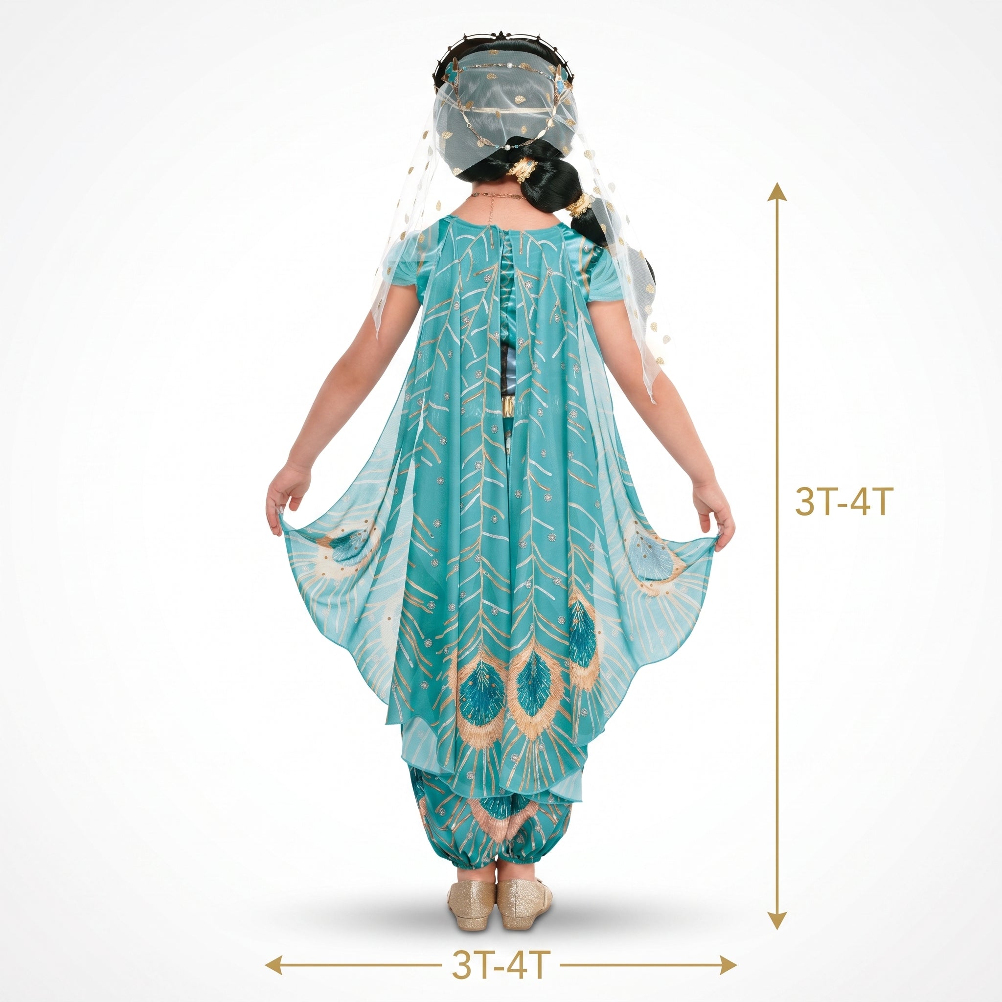 Disney Aladdin Princess Jasmine "Whole New World" Costume for Kids - Toddler (3T-4T)