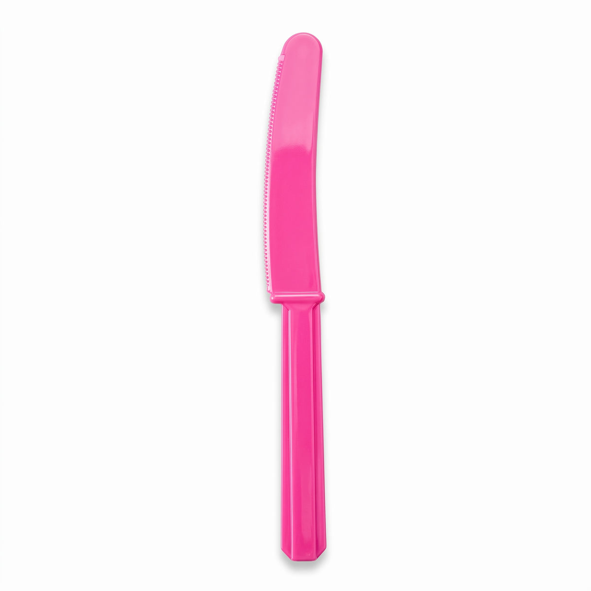 Bright Pink Plastic Knives - Economy Pack - 7.5 in.