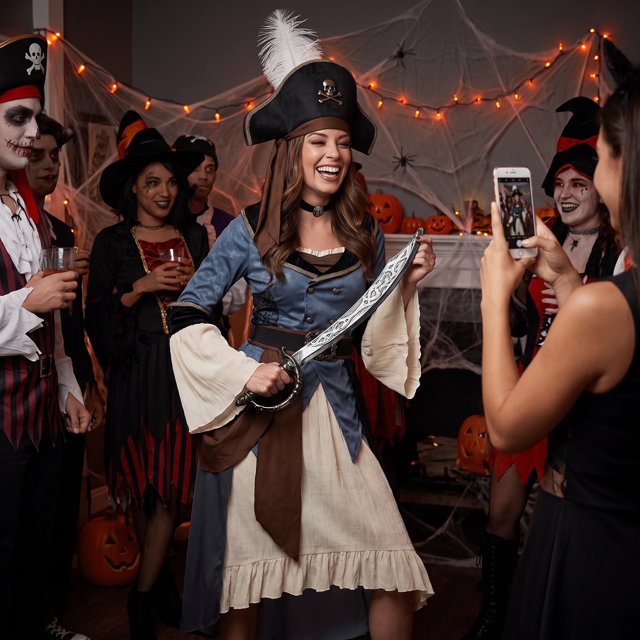 Elegant Posh Pirate Women's Halloween Costume - Adult S (2-4)