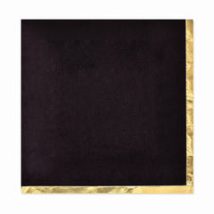 Elegant Black Hot Stamped Luncheon Napkins - 6.5 In. x 6.5 In.