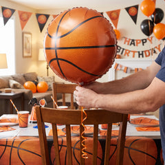 17-Inch Foil Basketball Mylar Balloon