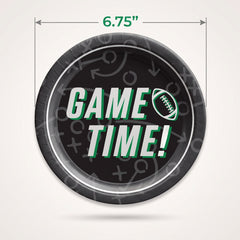 Game Time Football Paper Plates - 6.75"