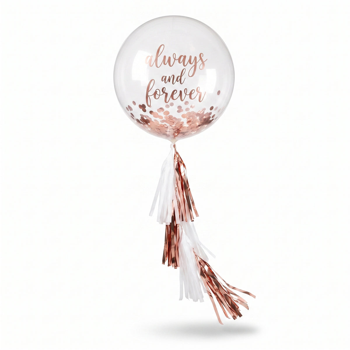 "Always & Forever" Giant Wedding Balloon with Elegant Tail