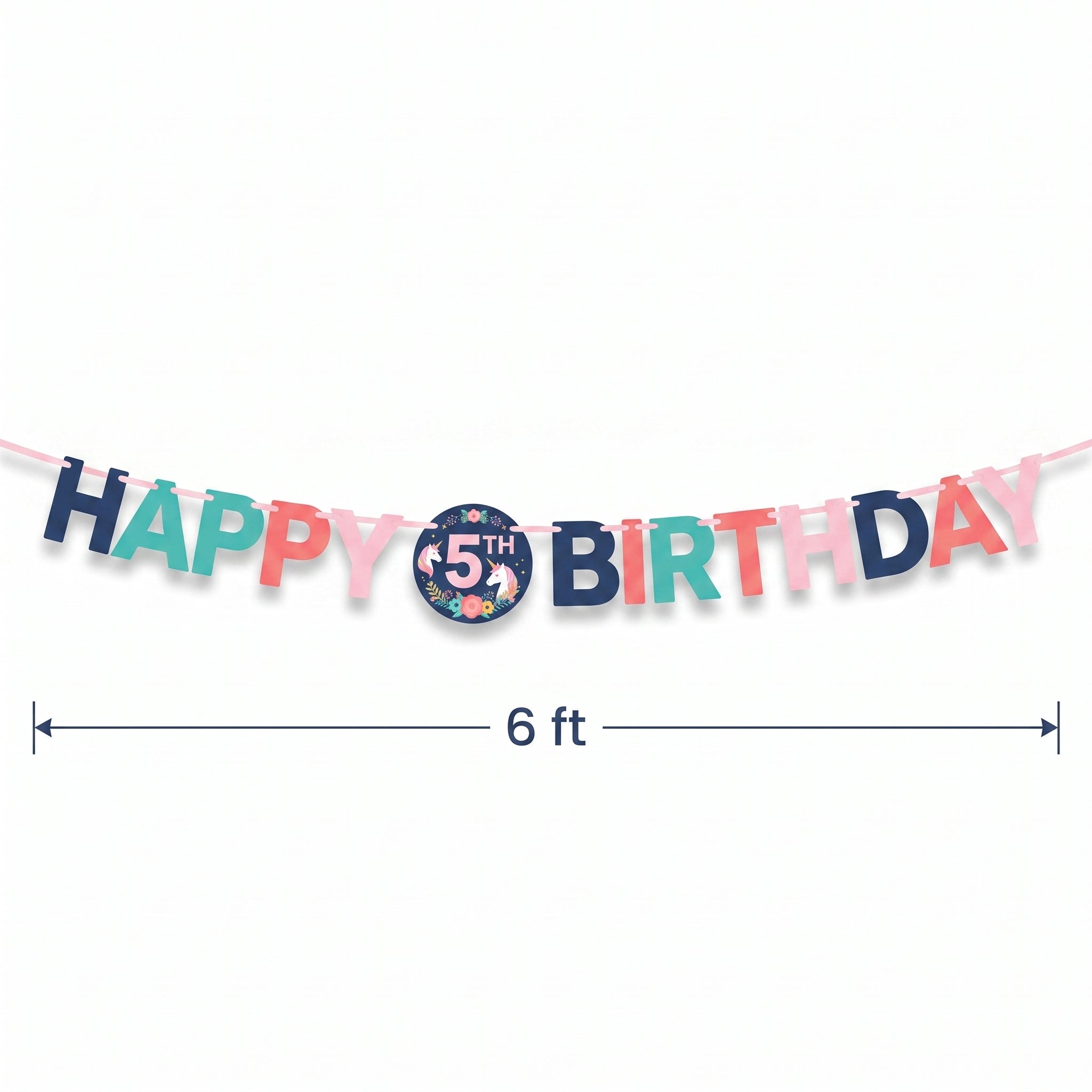 Unicorn Wishes Birthday Banner - Customizable Age