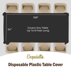 Black Table Covers | 12 Pack