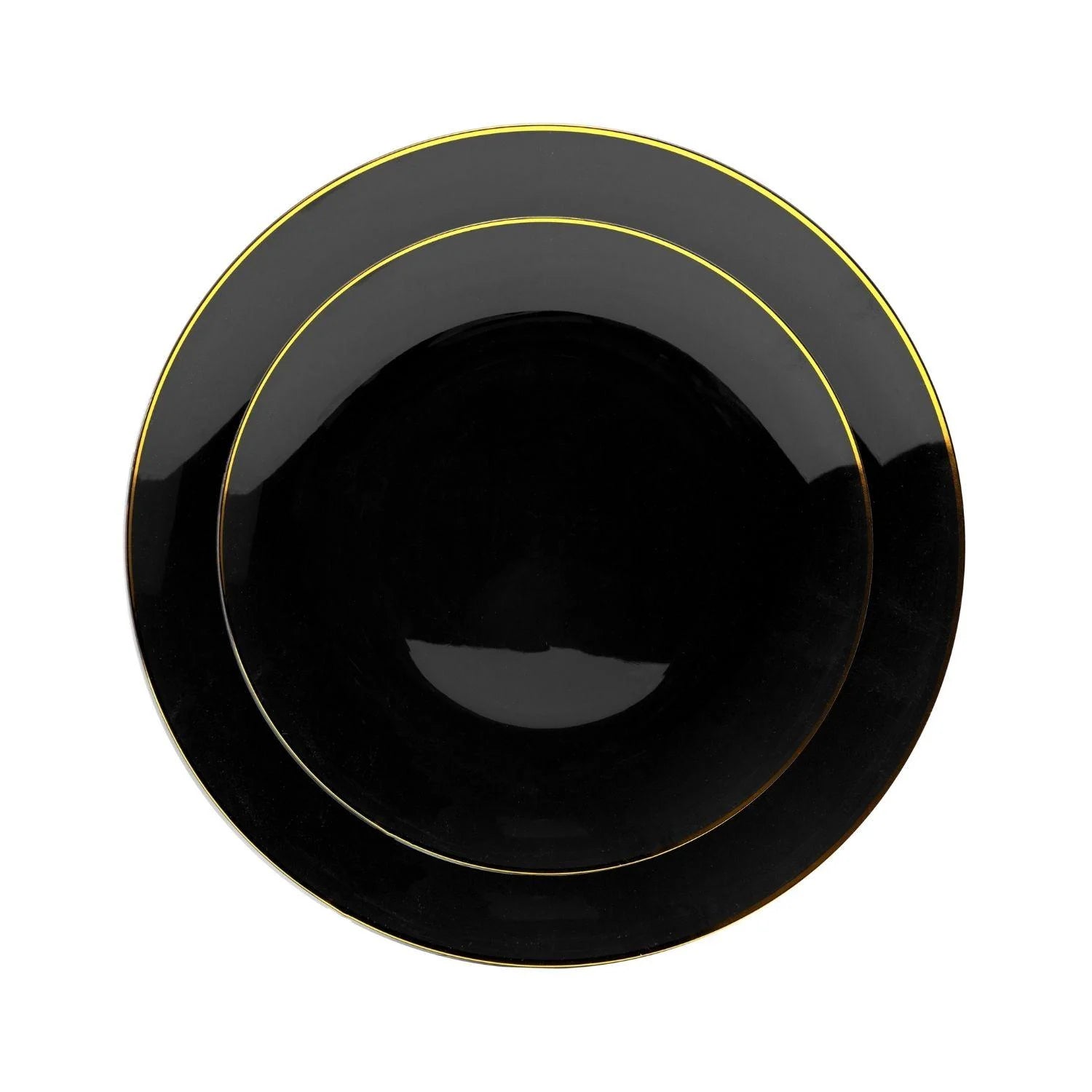 Disposable Black Classic Dinnerware Set